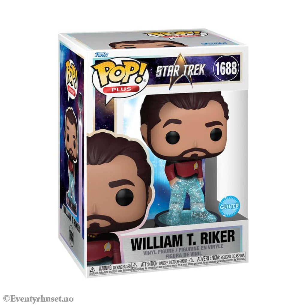 Star Trek Transporter POP! Plus Movies Vinyl Figure Riker 9 cm Collectibles