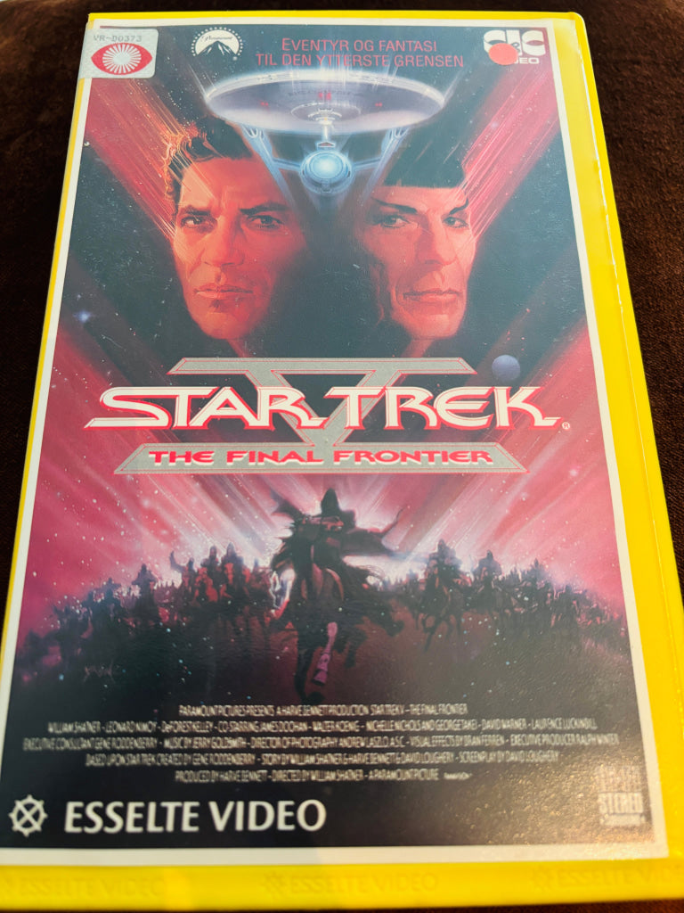 Star Trek V - The Final Frontier. 1989. VHS Big Box. VHS Big Box
