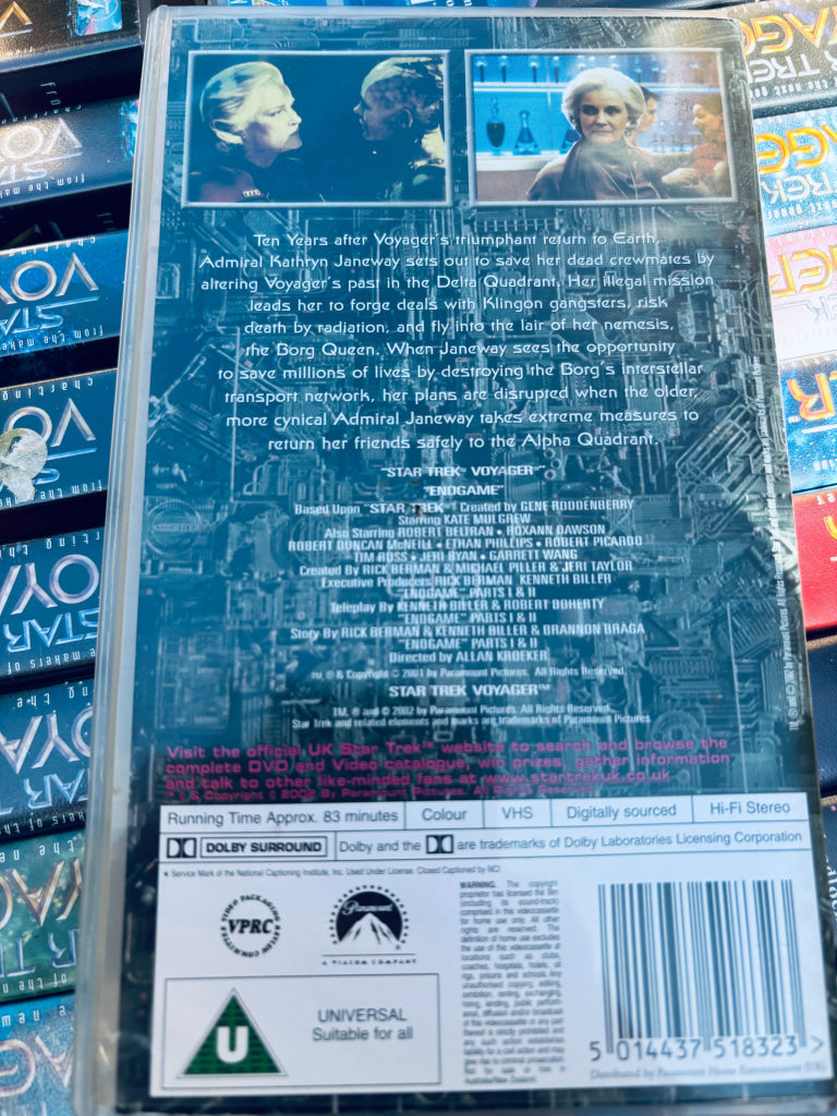 Star Trek Voyager Endgame. VHS. Solgt i Norge! VHS
