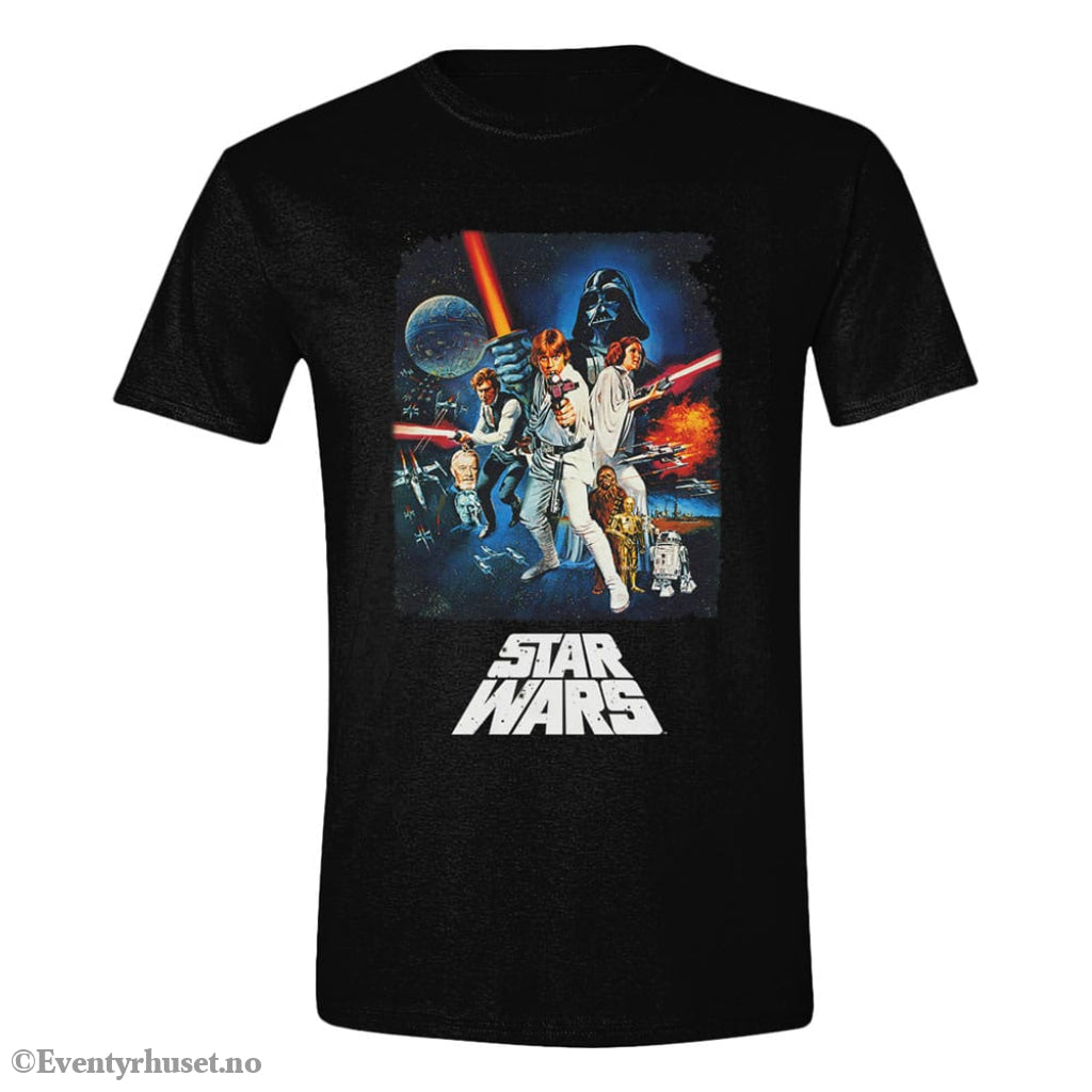 Star Wars A New Hope T-Shirt Retro Poster Size M Fashion & Accessories