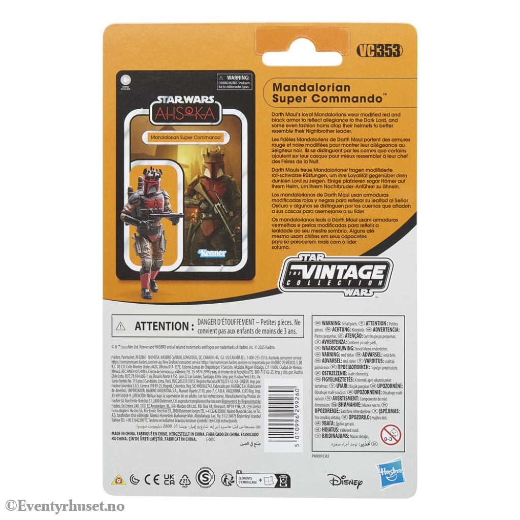 Star Wars: Ahsoka Vintage Collection Action Figure Mandalorian Super Commando 10 cm Toys