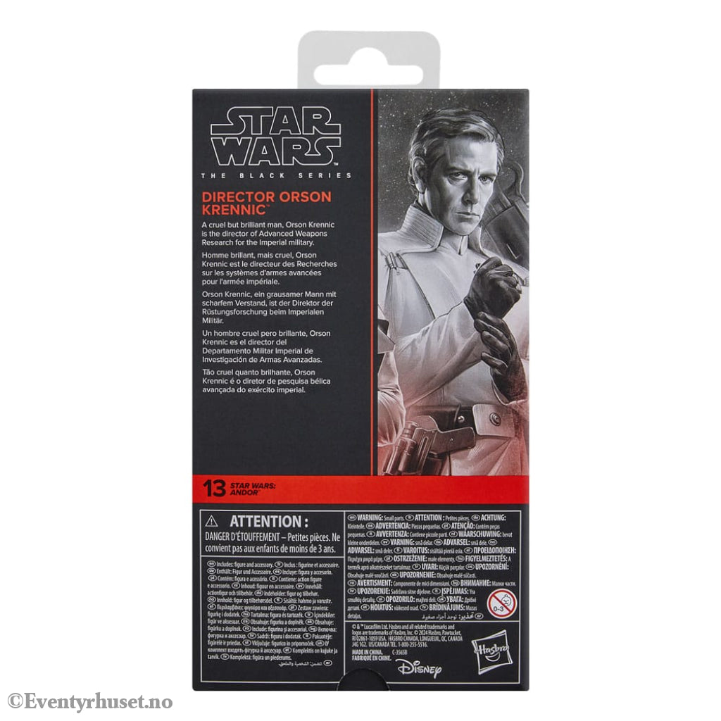 Star Wars: Andor Black Series Action Figure Director Orson Krennic 15 cm Toys