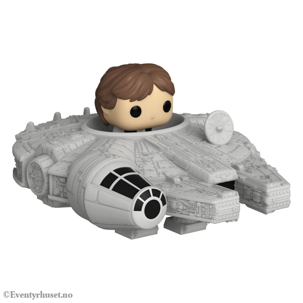 Star Wars Bitty POP! Rides Vinyl Figure Display Han Solo w/Millenium Falcon 2,5 cm Collectibles