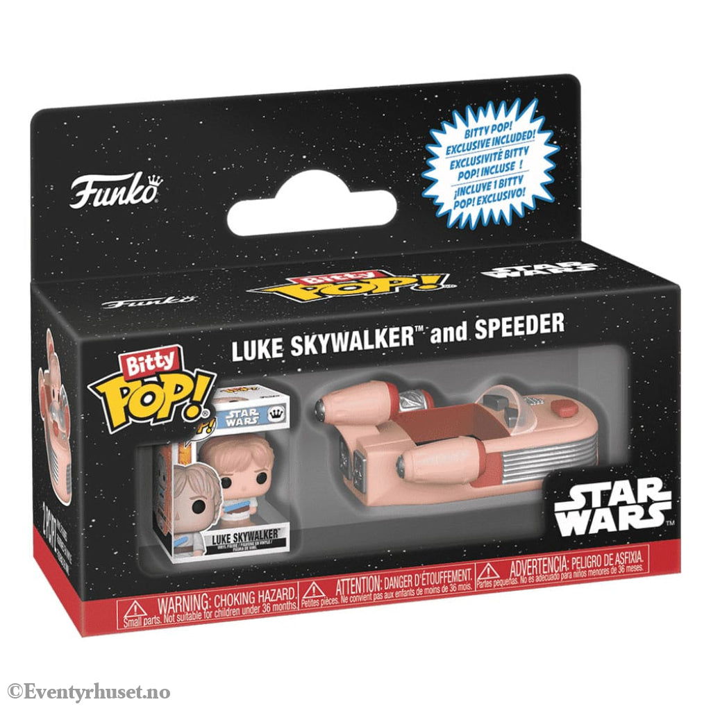 Star Wars Bitty POP! Rides Vinyl Figure Luke Skywalker and Speeder Collectibles
