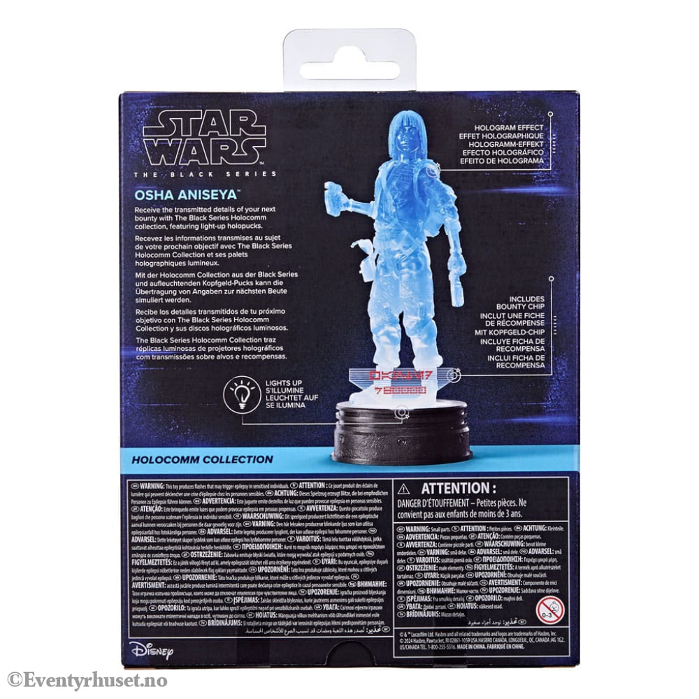 Star Wars Black Series Holocomm Collection Action Figure Osha Aniseya 15 cm Toys