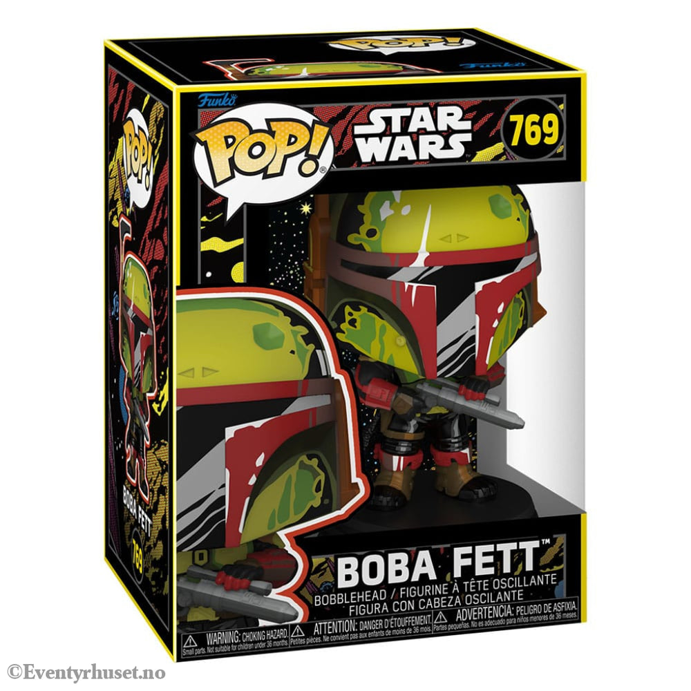 Star Wars: Book of Boba Fett POP! TV Vinyl Figure Boba Fett(Retro) 9 cm Collectibles