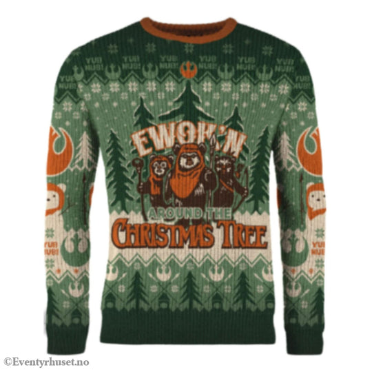 Star Wars Christmas Sweater Ewok’n around the Christmas Tree Size M Fashion & Accessories