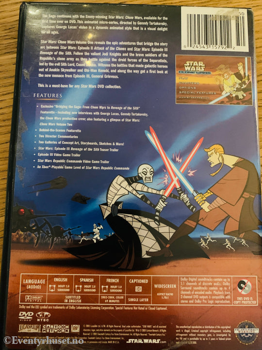 Star Wars: Clone Wars Volume One (2003). DVD.