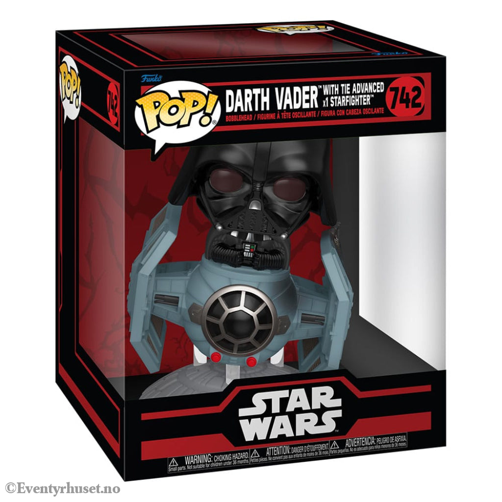 Star Wars: Dark Side POP! Rides Deluxe Vinyl TIE Advanced x1 w/Vader 9 cm Collectibles