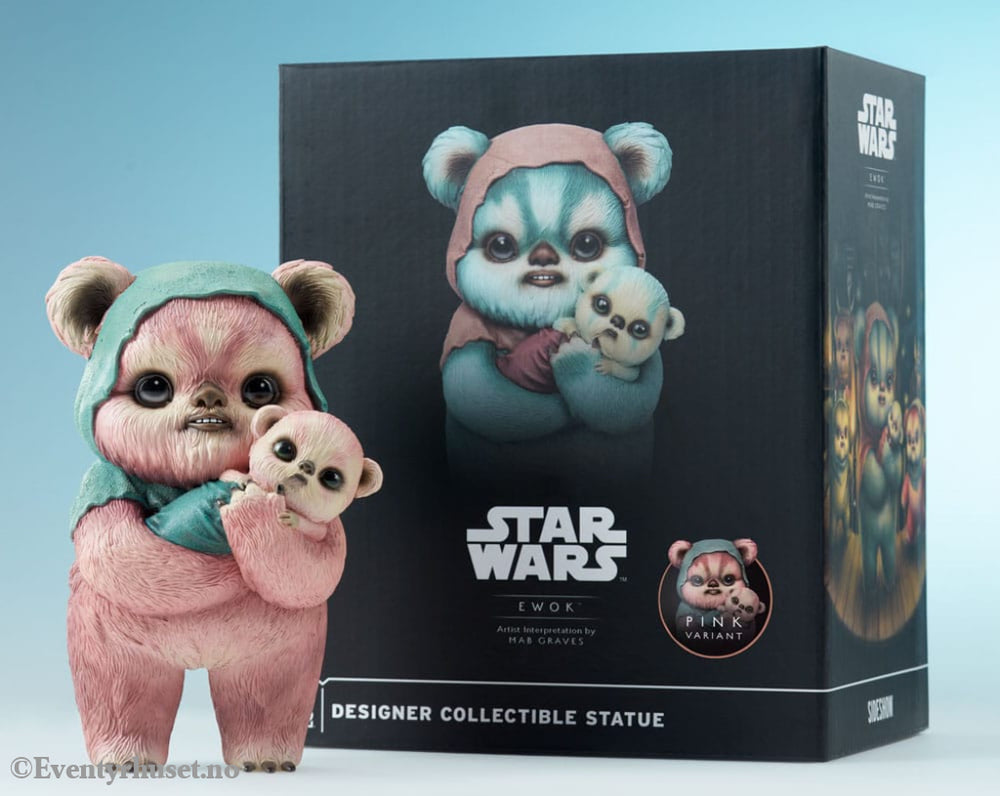 Star Wars Designer Statue Ewok by Mab Graves Pink Variant 18 cm Collectibles