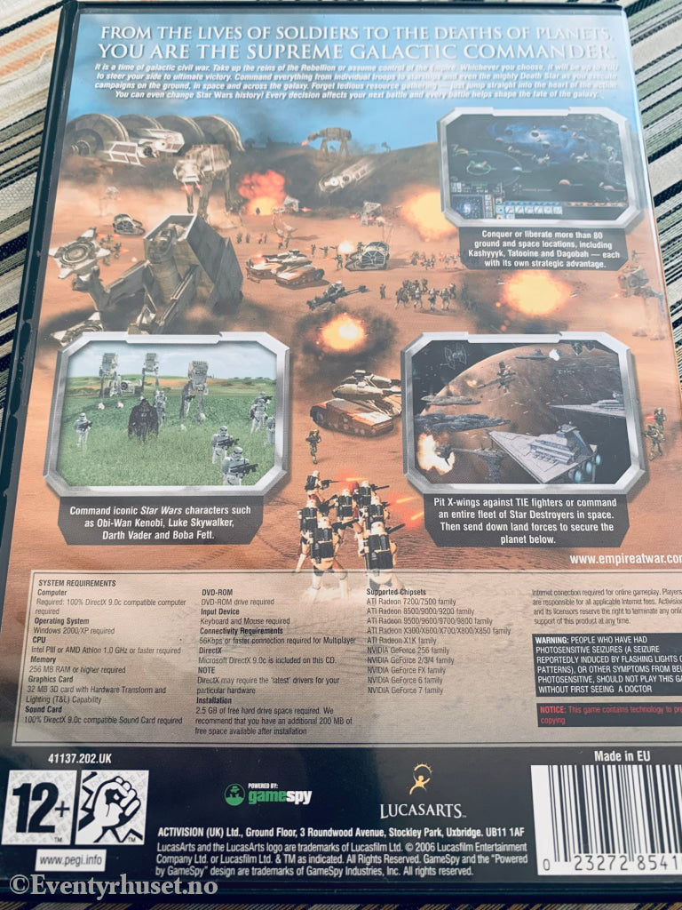 Star Wars Empire At War. Pc-Spill. Pc Spill