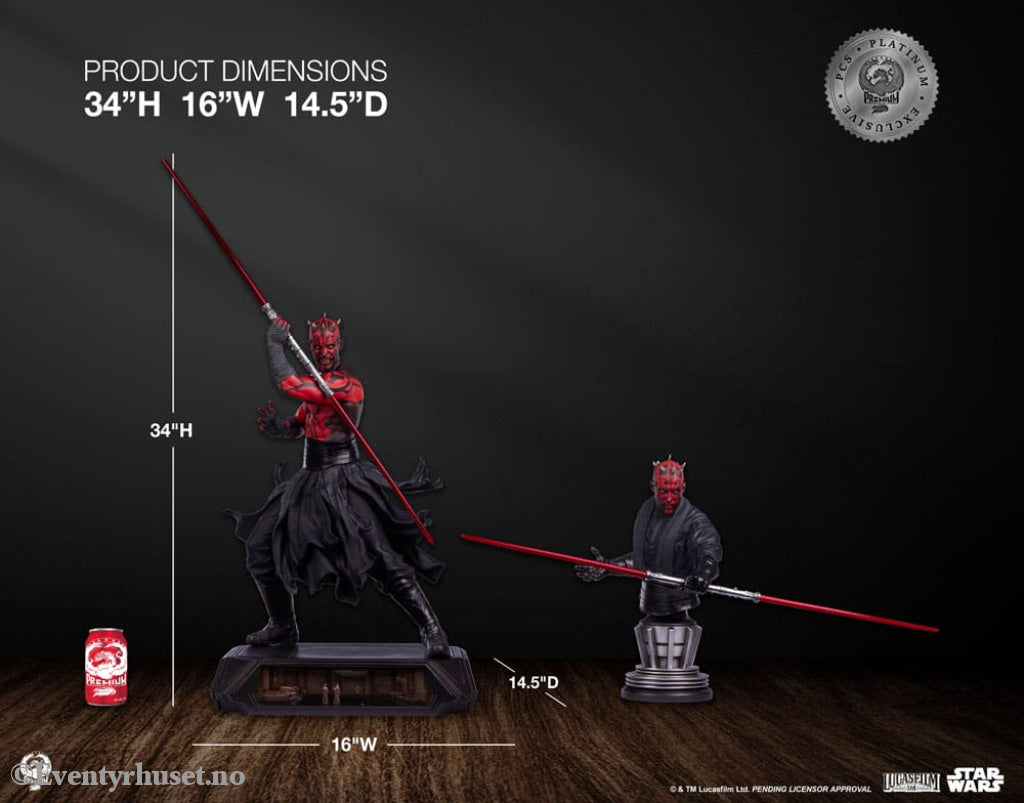Star Wars Epic Series Statue 1/3 Darth Maul Platinum Exclusive 86 cm Collectibles