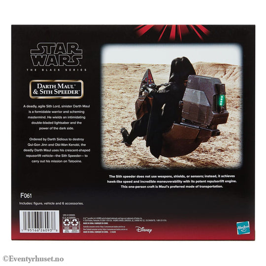 Star Wars Episode I Black Series Vehicle with Action Figure Darth Maul & Sith Speeder 25th Anniversary Toys