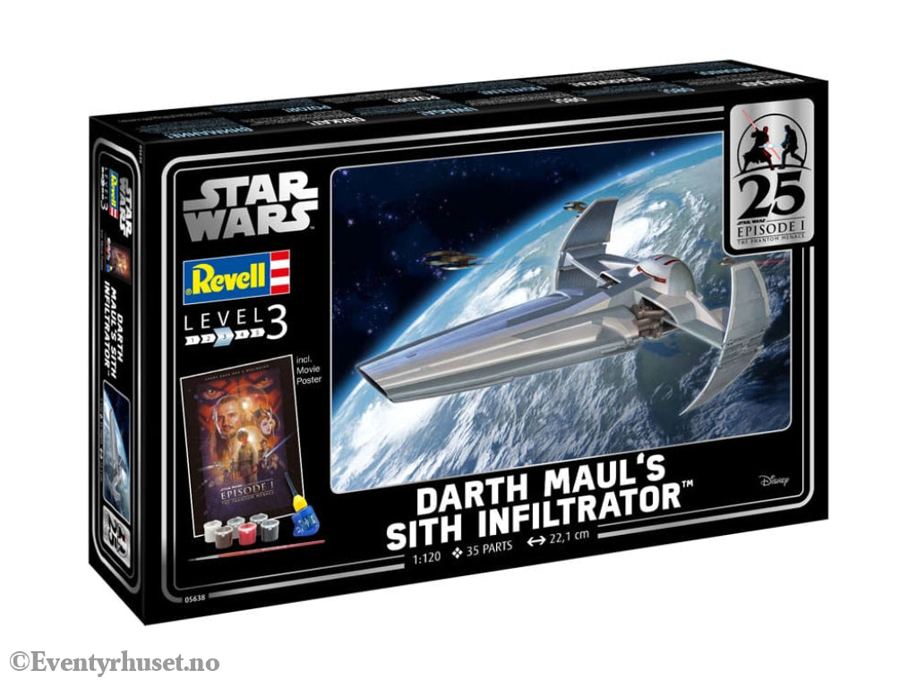 Star Wars Episode I Model Kit Gift Set 1/120 Darth Maul’s Sith Infiltrator 22 cm Toys