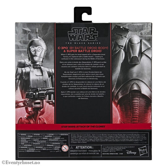 Star Wars Episode II Black Series Action Figure 2-Pack C-3PO (B1 Battle Droid Body) & Super Battle Droid 15 cm Toys