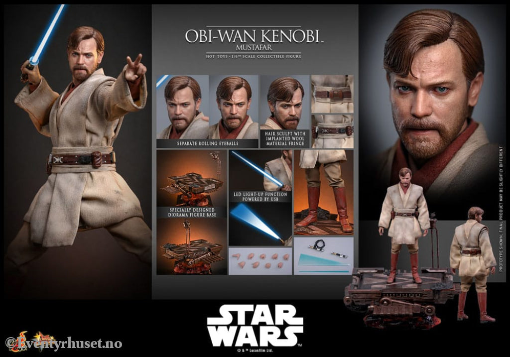 Star Wars: Episode III - Revenge of the Sith Movie Masterpiece Action Figure 1/6 Obi-Wan Kenobi (Mustafar) 31 cm Toys