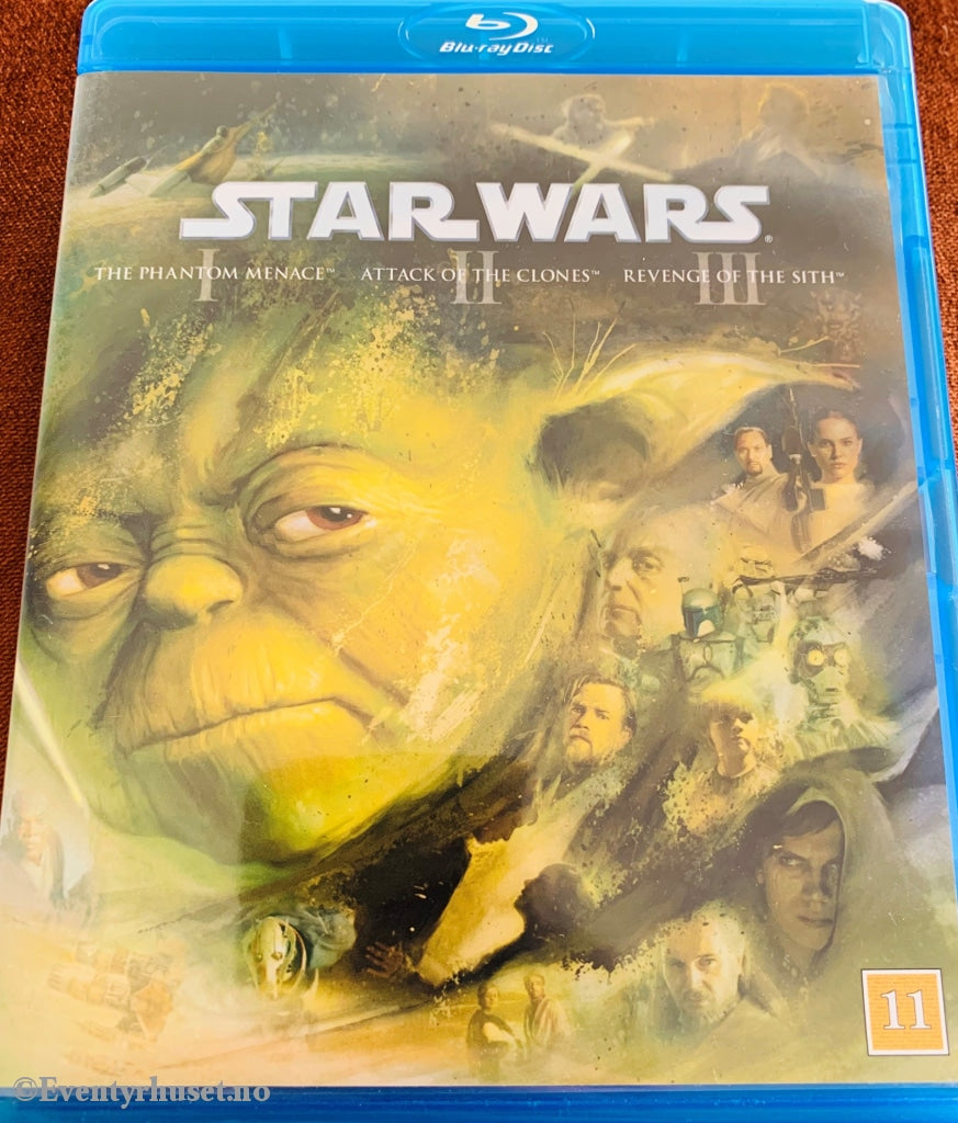 Star Wars I + Ii+ Iii. Blu Ray Samleboks. Blu-Ray Disc