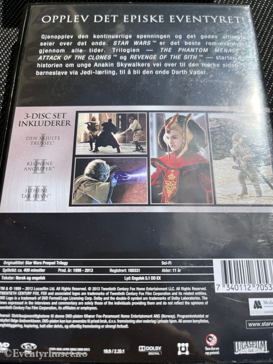 Star Wars I-Ii-Iii. Dvd Samleboks.