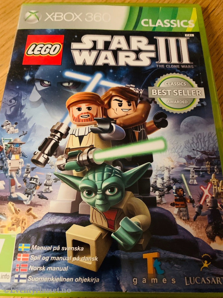 Star Wars Iii - The Clone Original Triology (Lego). Xbox 360 Classics.