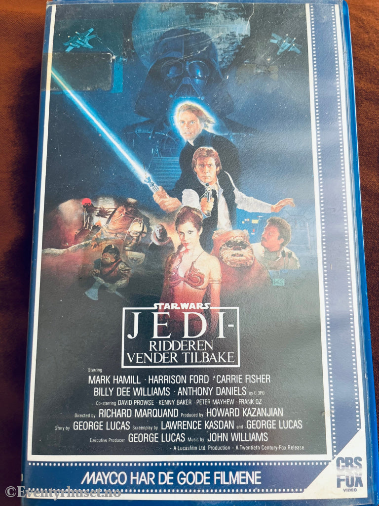 Star Wars - Jedi Ridderen Vender Tilbake. 1980/85. Vhs Big Box.