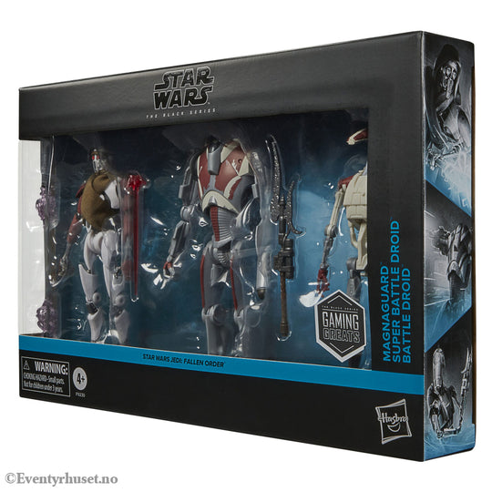 Star Wars Jedi: Survivor Black Series Action Figure 3-Pack Magna Guard Super Battle Droid & Battle Droid. Mint In
