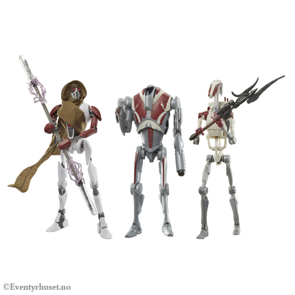 Star Wars Jedi: Survivor Black Series Action Figure 3-Pack Magna Guard Super Battle Droid & Battle Droid. Mint In