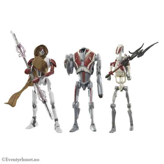 Star Wars Jedi: Survivor Black Series Action Figure 3-Pack Magna Guard Super Battle Droid & Battle Droid. Mint In