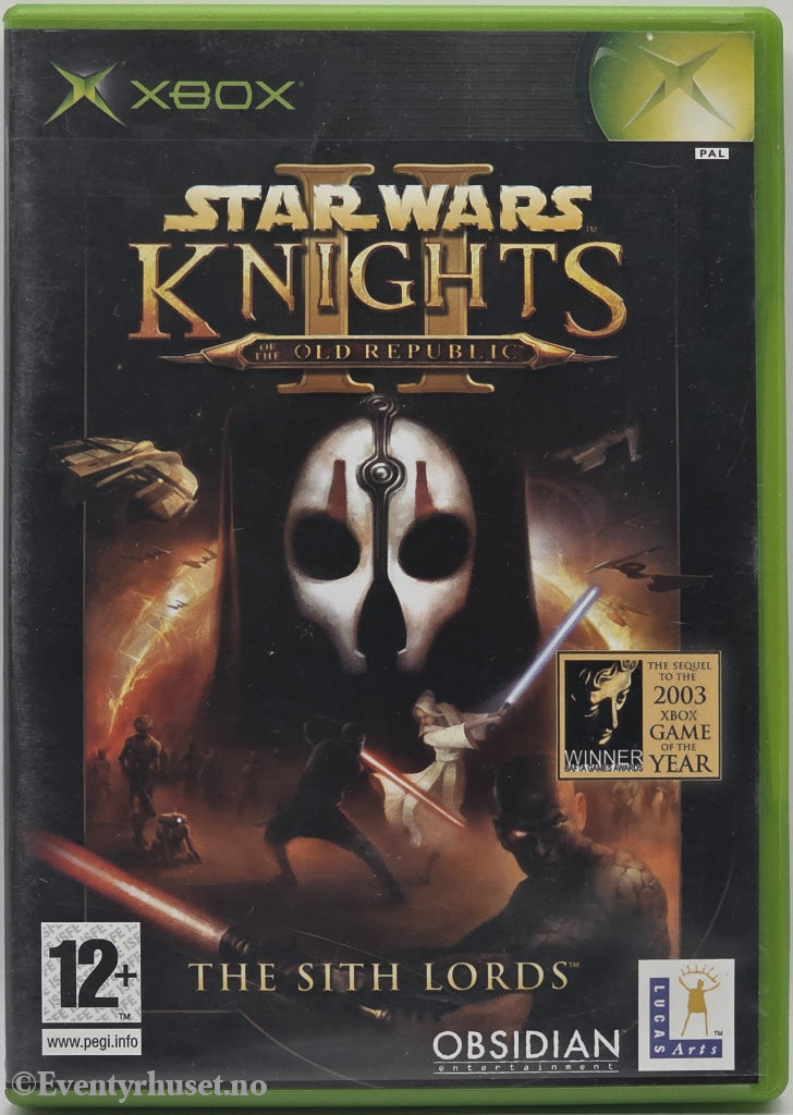 Star Wars Knights of the Old Republic II: The Sith Lords . Xbox.