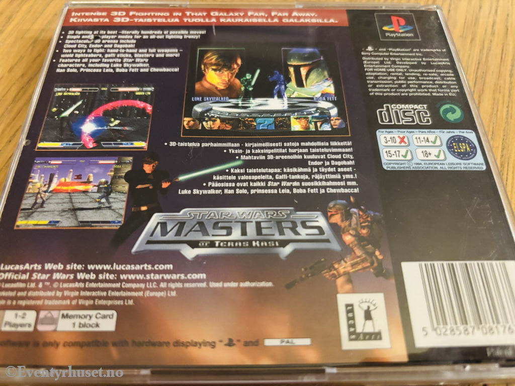 Star Wars: Masters of Teräs Käsi . PS1.