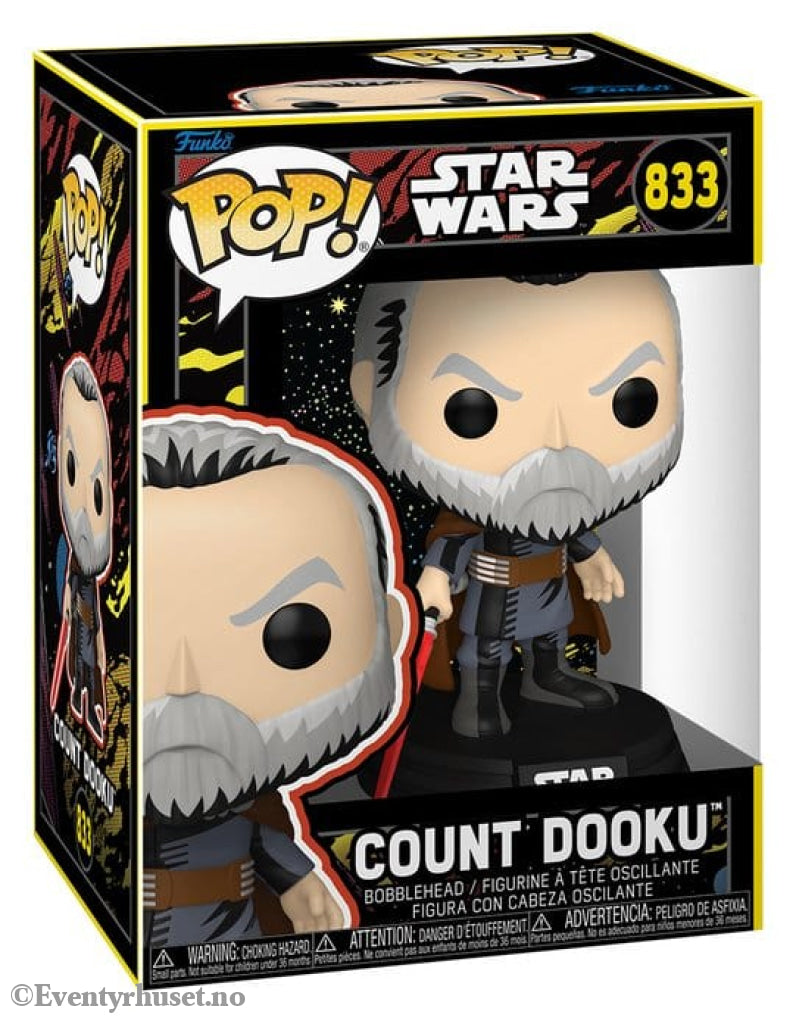 Star Wars: May the Fourth POP! Nooks Vinyl Figure Count Dooku (Retro) 9 cm Collectibles