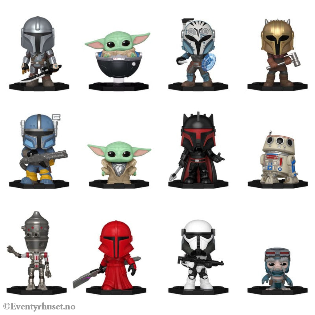 Star Wars Mystery Mini Figures 5 cm The Mandalorian Display (12) Collectibles