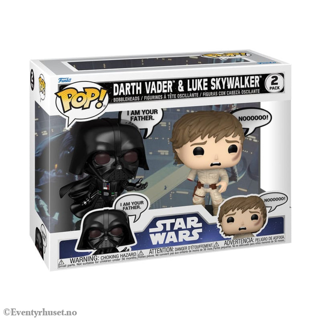 Star Wars: Sayings POP! Vinyl Figures 2-Pack Vader & Luke 9 cm Collectibles