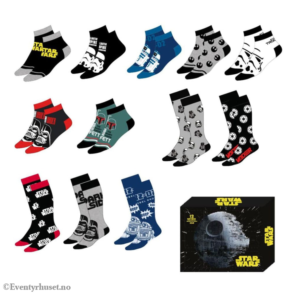 Star Wars Socks 12-Pack 38-45 Fashion & Accessories
