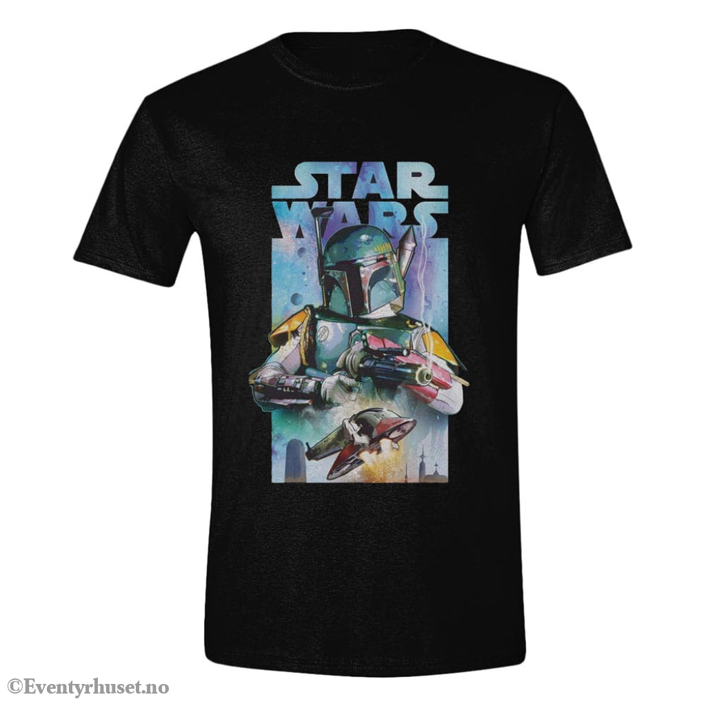 Star Wars T-Shirt Boba Fett Poster Size M Fashion & Accessories