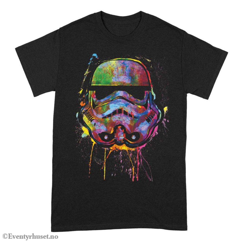 Star Wars T-Shirt Paint Splats Helmet Size S Fashion & Accessories