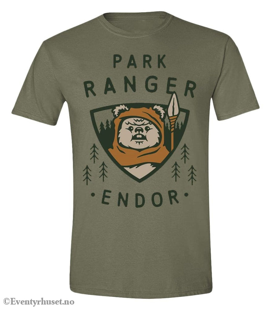 Star Wars T-Shirt Park Ranger Ewok Size L Fashion & Accessories