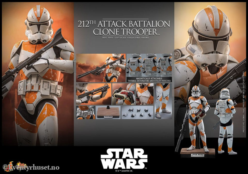 Star Wars: The Clone Wars Action Figure 1/6 212th Attack Battalion Clone Trooper Deluxe Version 30 cm Toys