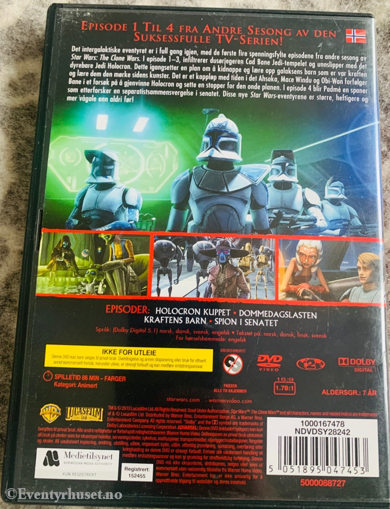 Star Wars. The Clone Sesong 2 - Del 1. Dvd. Dvd