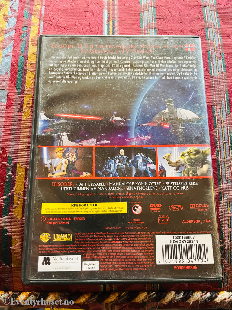 Star Wars. The Clone Sesong 2 - Del 3. Dvd. Dvd