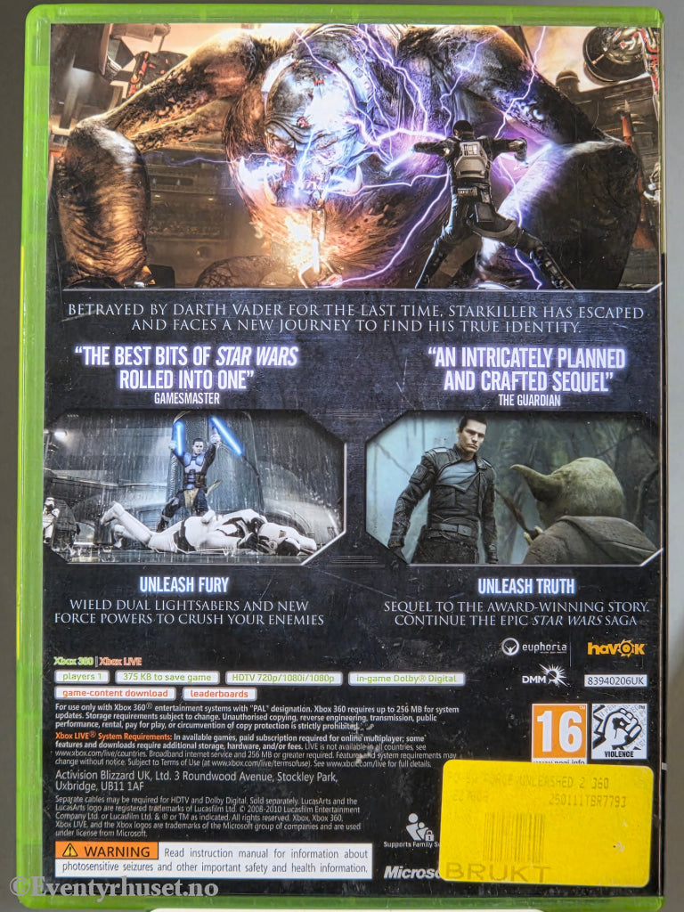 Star Wars: The Force Unleashed II. Xbox 360 Pioneer Home Entertainment