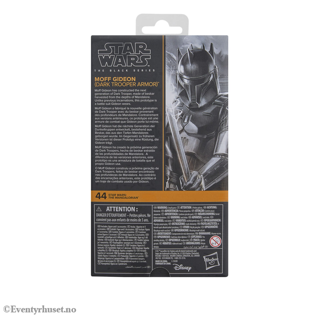 Star Wars: The Mandalorian Black Series Action Figure Moff Gideon (Dark Trooper Armor) 15 cm. Mint In Sealed Box