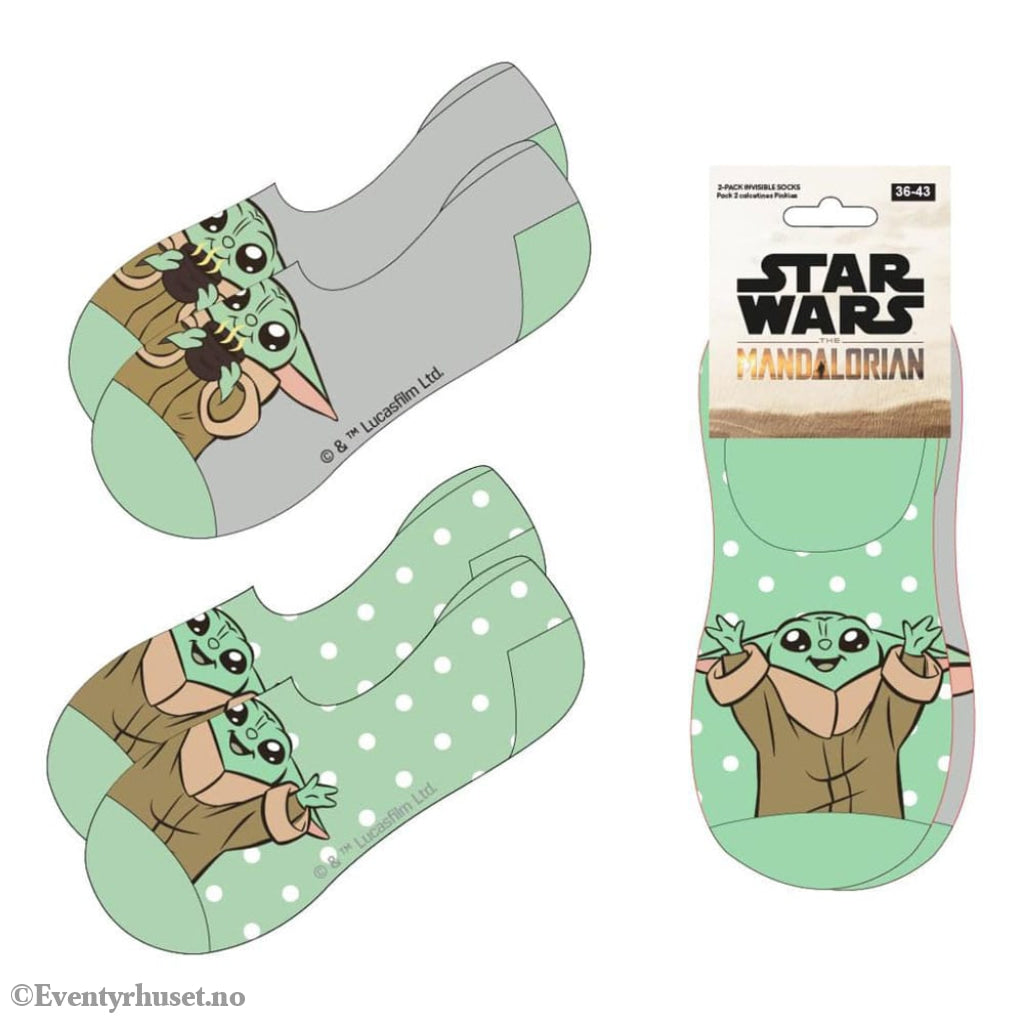 Star Wars: The Mandalorian no-show socks 2-packs 38-45 Fashion & Accessories
