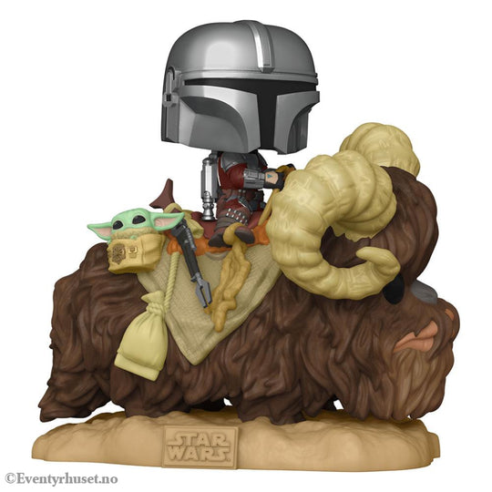 Star Wars The Mandalorian POP! Deluxe Vinyl Figure The Mandalorian on Wantha with Child in Bag 9 cm Collectibles