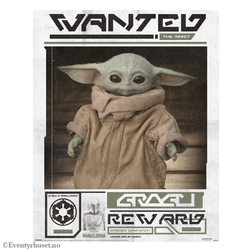 Star Wars: The Mandalorian Poster Pack Grogu Wanted 40 x 50 cm (4) Home & Gifts
