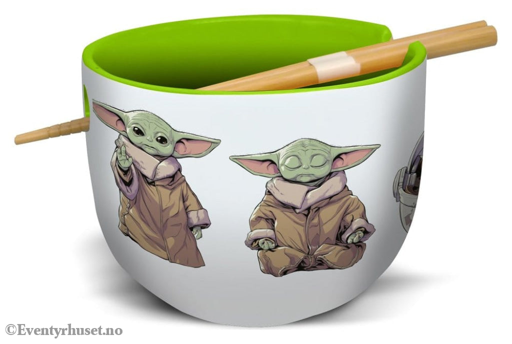 Star Wars: The Mandalorian Ramen Bowl with Chopsticks Grogu Manga & Anime