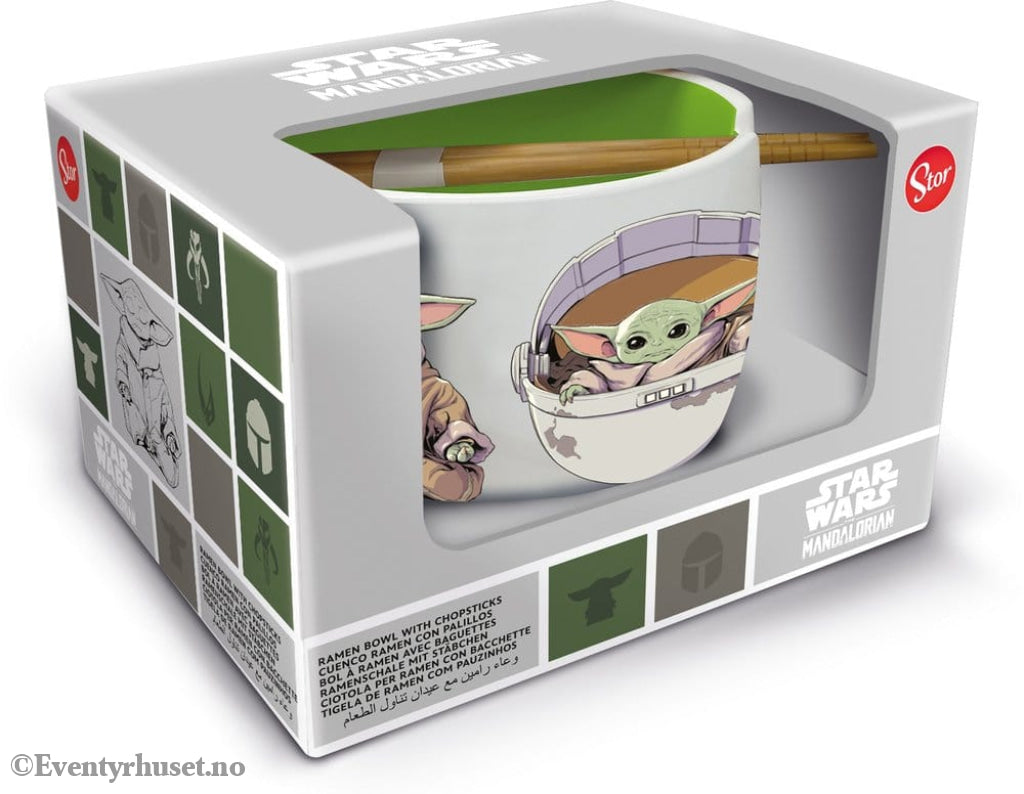 Star Wars: The Mandalorian Ramen Bowl with Chopsticks Grogu Manga & Anime