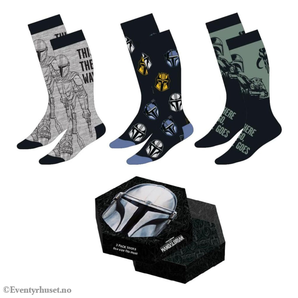 Star Wars: The Mandalorian Socks 3-Pack Mandalorian 38-45 Fashion & Accessories