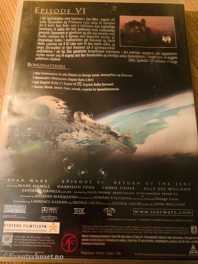 Star Wars Vi - Return Of The Jedi. Dvd. Dvd
