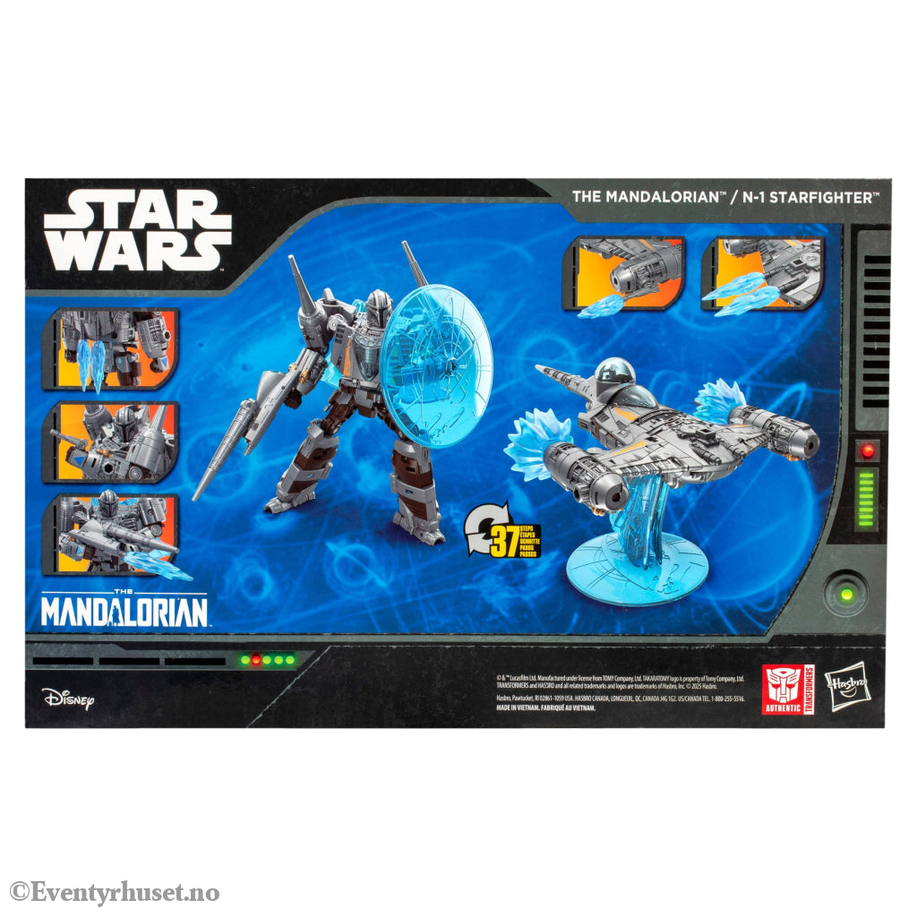 Star Wars x Transformers Action Figure The Mandalorian / N-1 Starfighter 19 cm. Mint In Sealed Box (MISB)! Actionfigur