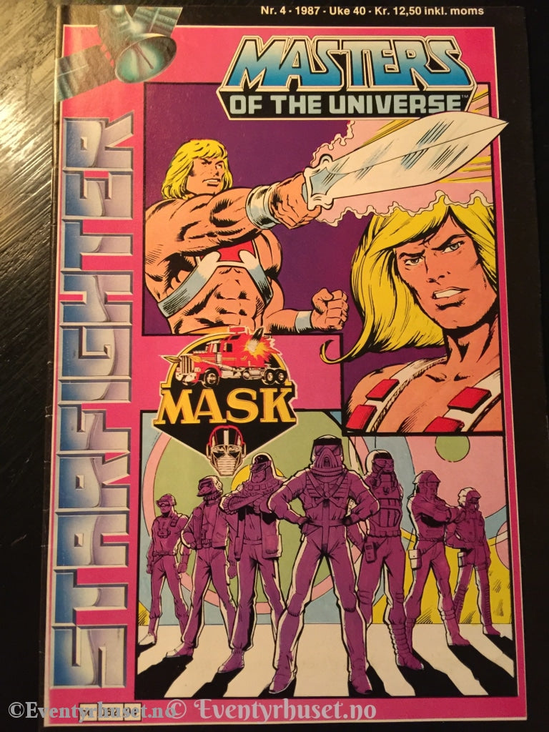 Starfighter 1987/04. Masters Of The Universe (Motu) & Mask. Vg+. Tegneserieblad